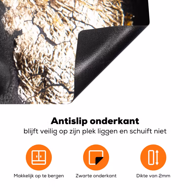 Blik van Contrast Inductie beschermer vinyl 3mm klein -zzzzzzz-td-onderkant