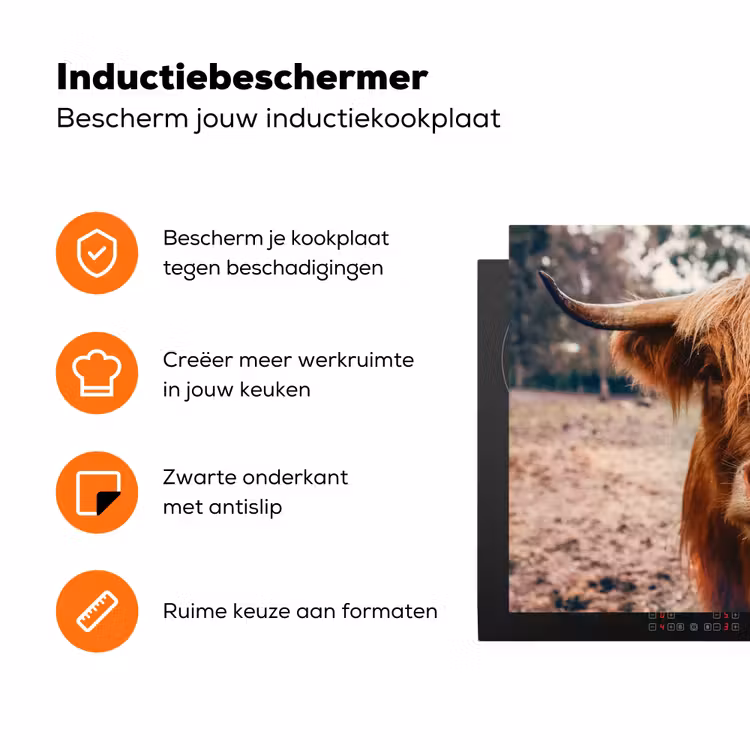 Blik van de Rustieke Reus Inductie beschermer vinyl 3mm klein -zzzzzzz-td-ups