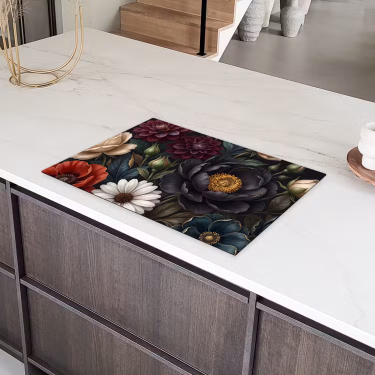 Bloemen - Boeket - Natuur - Klassiek - Weelderig Inductie beschermer vinyl 3mm klein -sfeer8