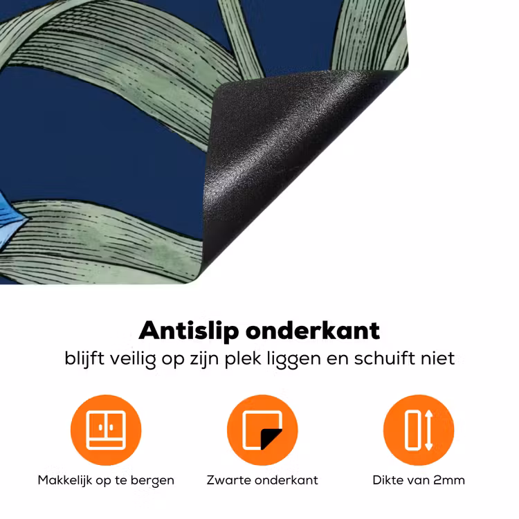Inductiebeschermer - Bloemen - Botanisch - Patroon - Bloemen - Botanisch - Patroon Inductie beschermer vinyl 3mm klein
