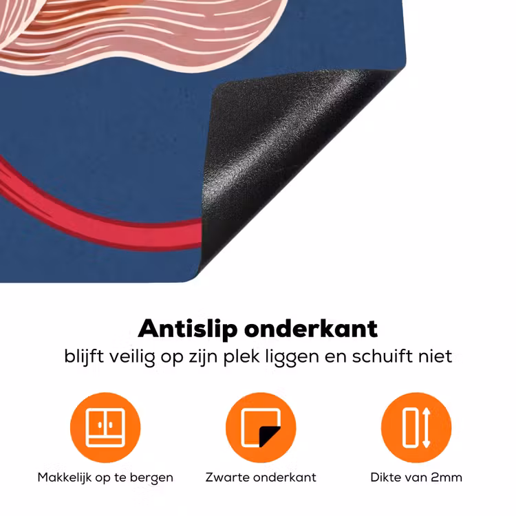 Inductiebeschermer - Bloemen - Modern - Abstract - Bloemen - Modern - Abstract Inductie beschermer vinyl 3mm klein