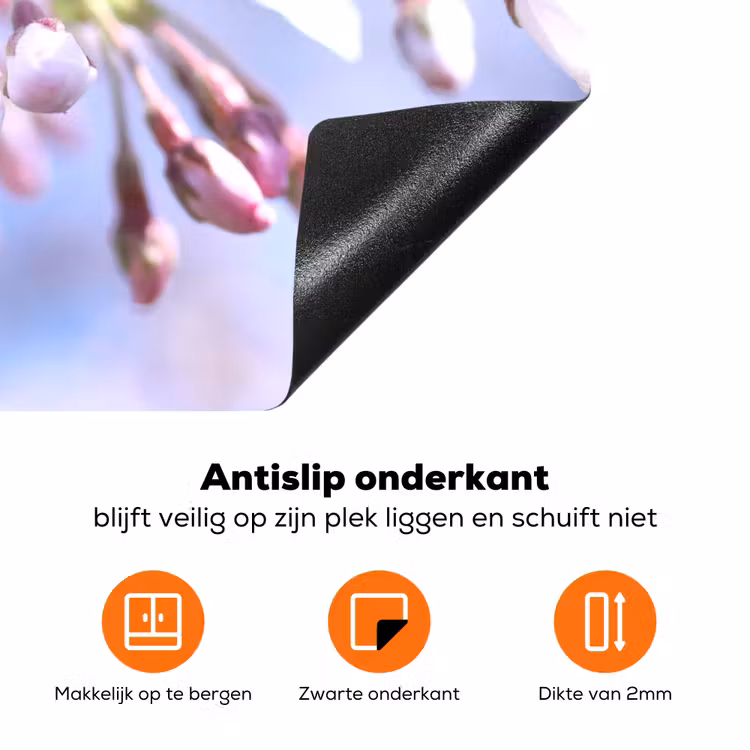 Bloemen - Sakura - Tak - Bloesem takken Inductie beschermer vinyl 3mm klein -zzzzzzz-td-onderkant