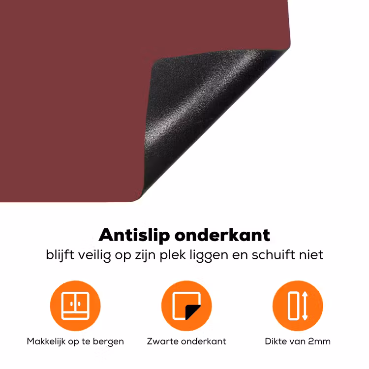 Bloemen - Vaas - Abstract - Modern - Aardetinten Inductie beschermer vinyl 3mm klein -zzzzzzz-td-onderkant