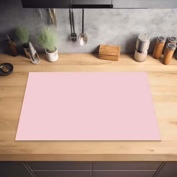 Blush - Pink - Roze Inductie beschermer vinyl 3mm klein 276 -sfeer5