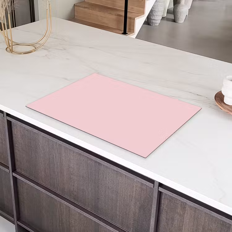 Blush - Pink - Roze Inductie beschermer vinyl 3mm klein 276 -sfeer8