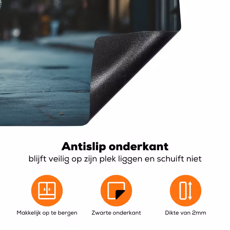 Boeket - Bloemen - Kleurrijk - Astronaut Inductie beschermer vinyl 3mm klein -zzzzzzz-td-onderkant