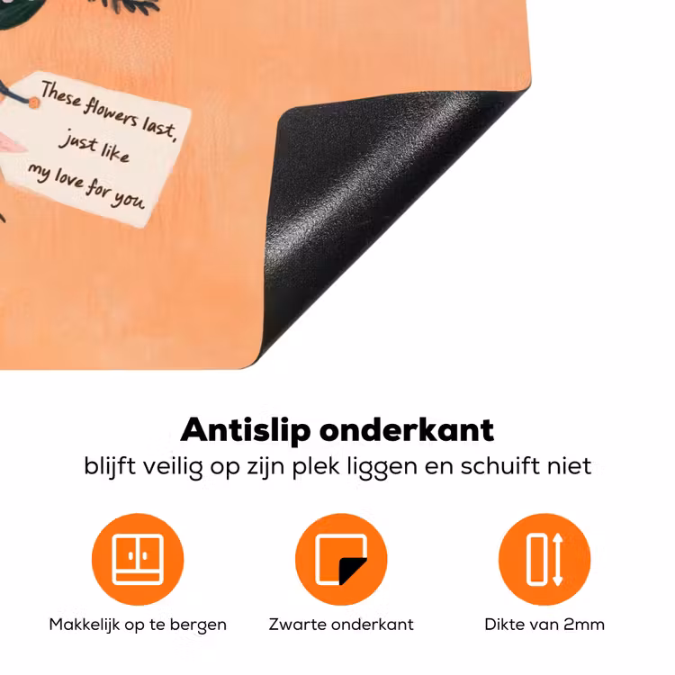 Boeket - Strikje - Quote Inductie beschermer vinyl 3mm klein -zzzzzzz-td-onderkant