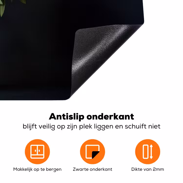 Boeket - Tulpen - Vaas - Rood Inductie beschermer vinyl 3mm klein -zzzzzzz-td-onderkant