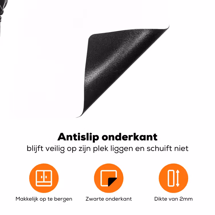 Bokshandschoen - Zwart - Hand Inductie beschermer vinyl 3mm klein -zzzzzzz-td-onderkant