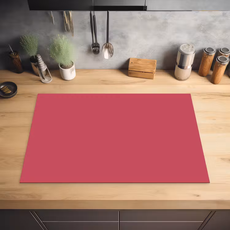 Bold - Berry - Rood Inductie beschermer vinyl 3mm klein 276 -sfeer5