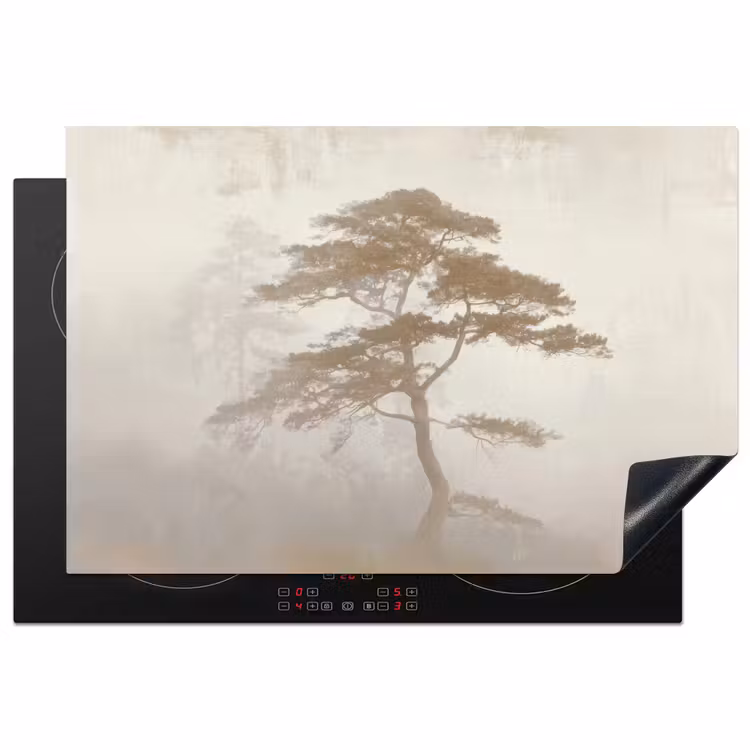 Boom - Oosterse stijl - Landschap Inductie beschermer vinyl 3mm klein -3d
