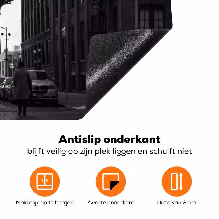 Brug - Stad - Architectuur - Modern - Zwart-wit Inductie beschermer vinyl 3mm klein -zzzzzzz-td-onderkant