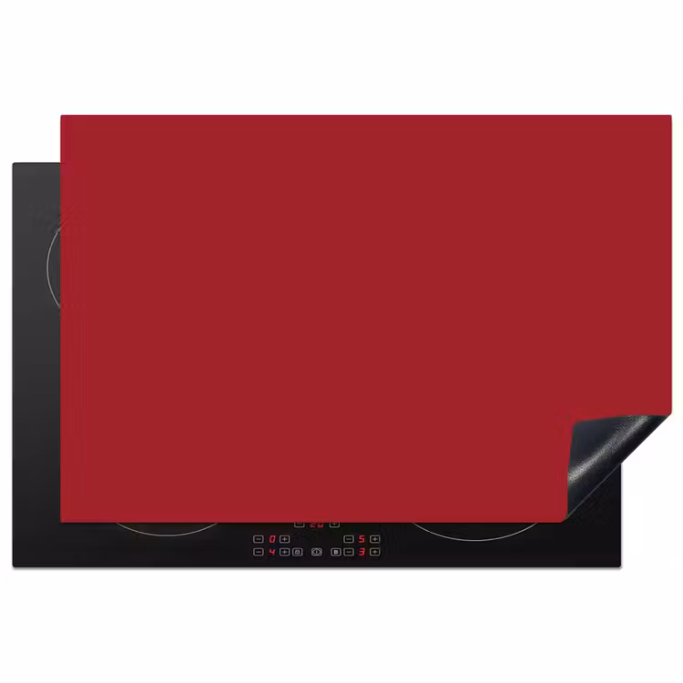 Burgundy - Wine - Rood Inductie beschermer vinyl 3mm klein 276 -3d