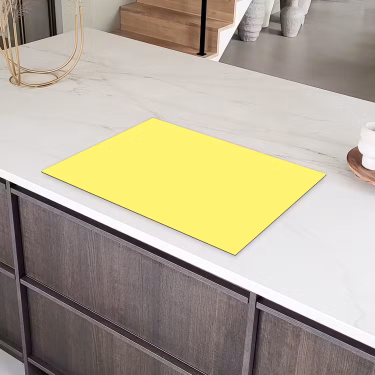 Buttery - Beige - Geel Inductie beschermer vinyl 3mm klein 276 -sfeer8