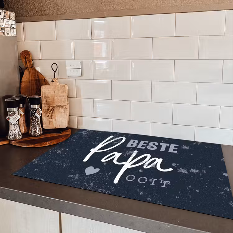 Cadeau voor man - Quote - Vaderdag - Beste papa ooit - Spreuken Inductie beschermer vinyl 3mm klein -sfeer3