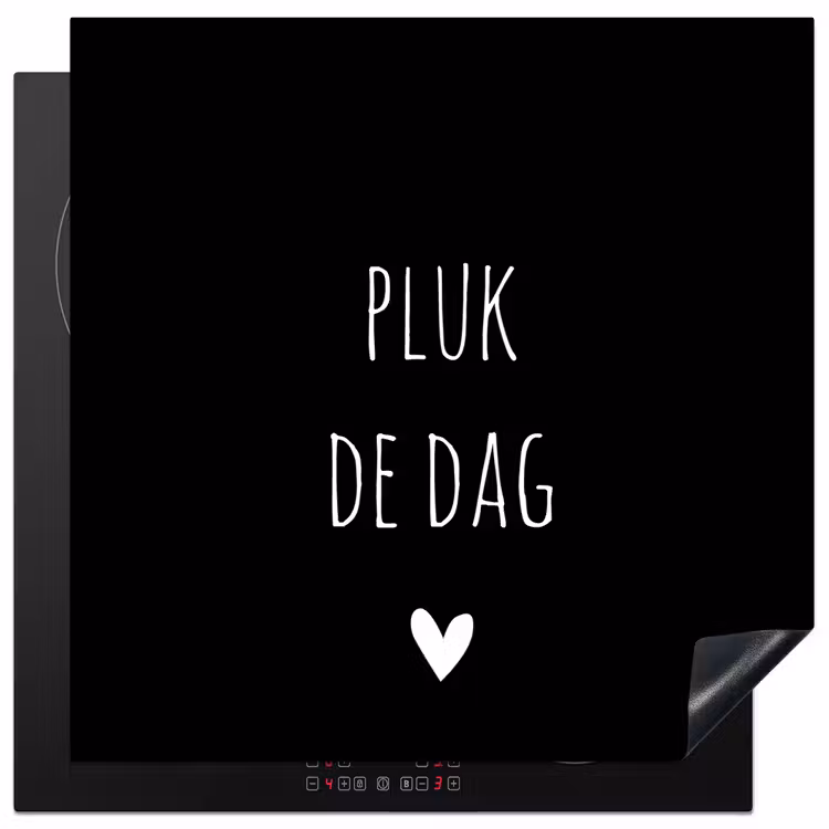 Carpe diem - Spreuken - Pluk de dag - Quotes Inductie beschermer vinyl 3mm middel -3d
