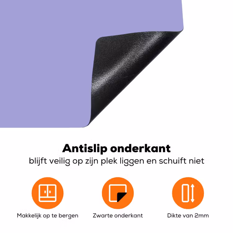 Ceil - Paars - Lila Inductie beschermer vinyl 3mm klein 276 -zzzzzzz-td-onderkant