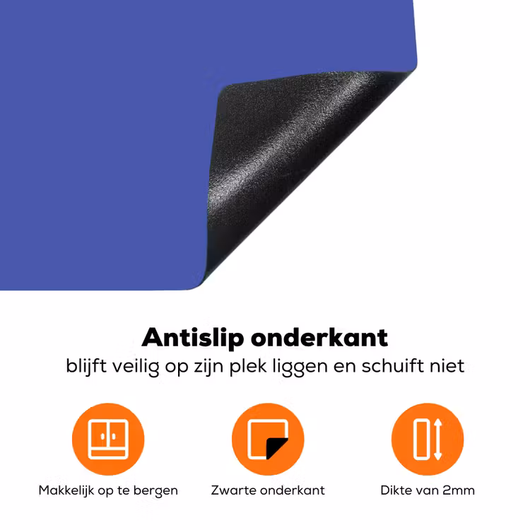 Chinese - Blue - Blauw Inductie beschermer vinyl 3mm klein 276 -zzzzzzz-td-onderkant