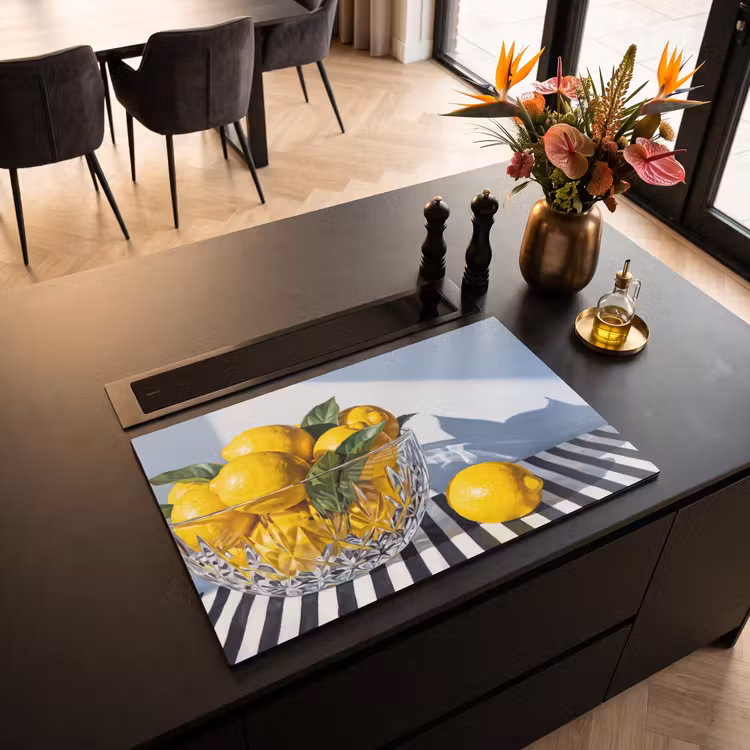 Inductiebeschermer - Citroenen - Fruit - Geel - Citroenen - Fruit - Geel Inductie beschermer vinyl 3mm klein