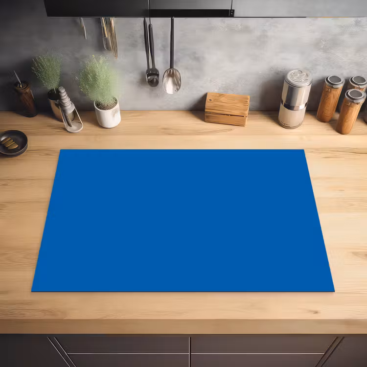 Classic - Azure - Blauw Inductie beschermer vinyl 3mm klein 276 -sfeer5