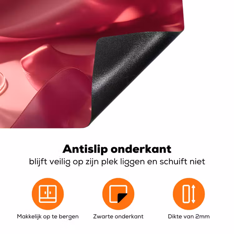 Cocktail - Pink - Luxe Inductie beschermer vinyl 3mm klein -zzzzzzz-td-onderkant