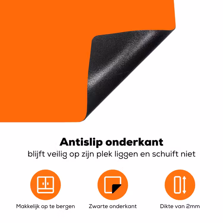 Cool - Paars - Oranje Inductie beschermer vinyl 3mm klein -zzzzzzz-td-onderkant
