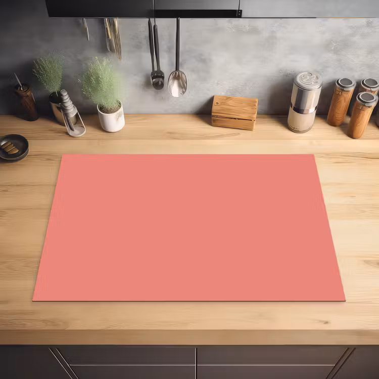 Coral - Reef - Rood Inductie beschermer vinyl 3mm klein 276 -sfeer5