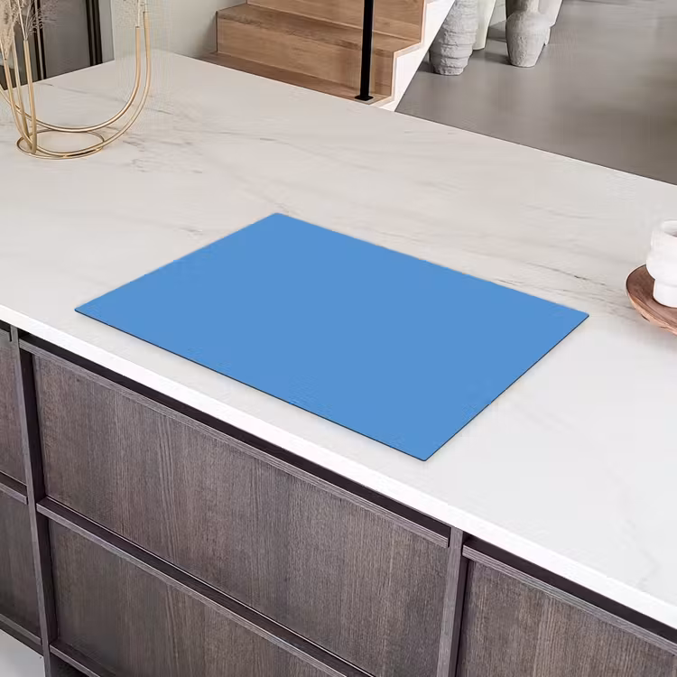 Cornflower - Blue - Blauw Inductie beschermer vinyl 3mm klein 276 -sfeer8