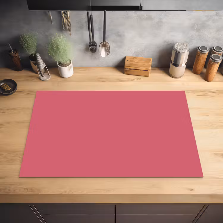 Crimson - Rose - Roze Inductie beschermer vinyl 3mm klein 276 -sfeer5