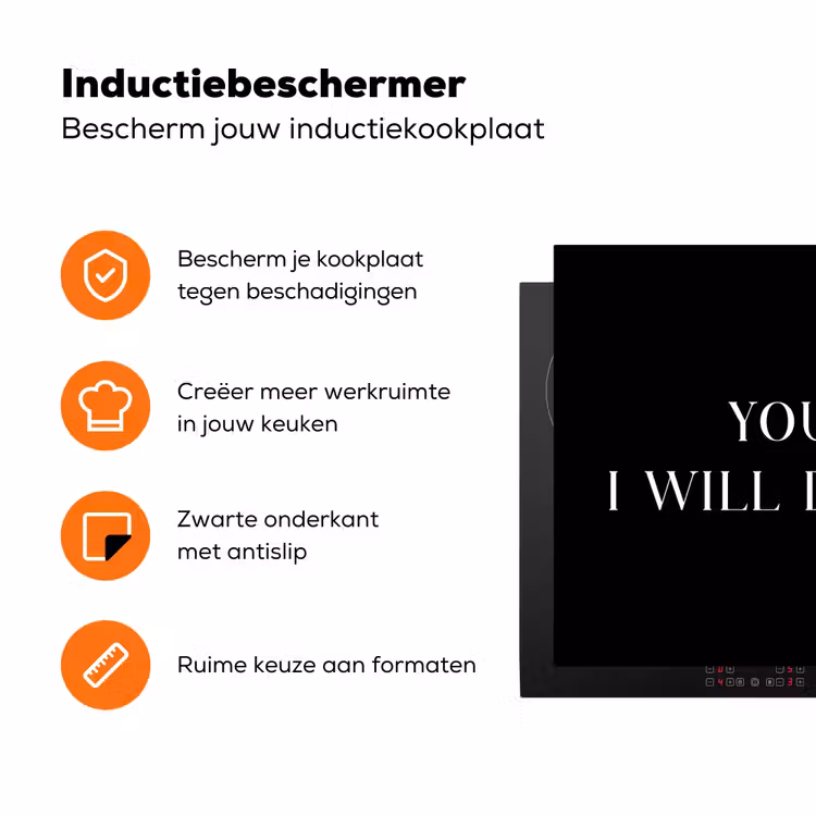 Culinaire Afspraak Inductie beschermer vinyl 3mm klein -zzzzzzz-td-ups