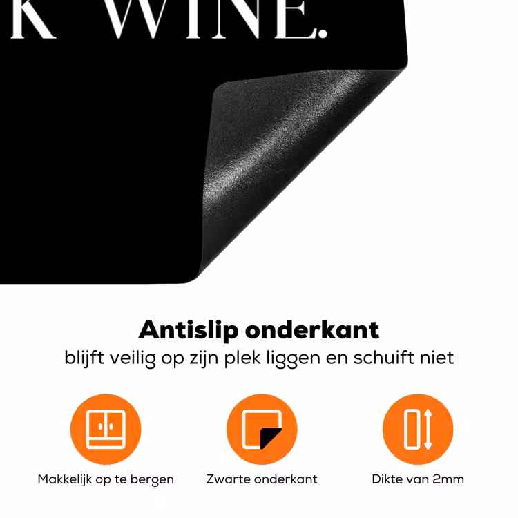 Culinaire Afspraak Inductie beschermer vinyl 3mm klein -zzzzzzz-td-onderkant