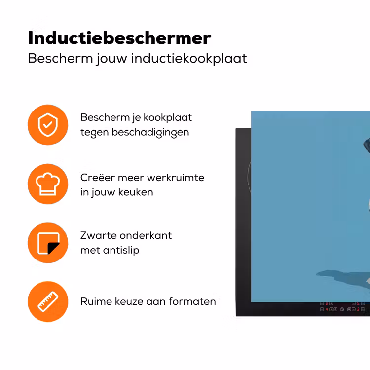 Dalmatiër - Zonnebril - Blauw Inductie beschermer vinyl 3mm klein -zzzzzzz-td-ups