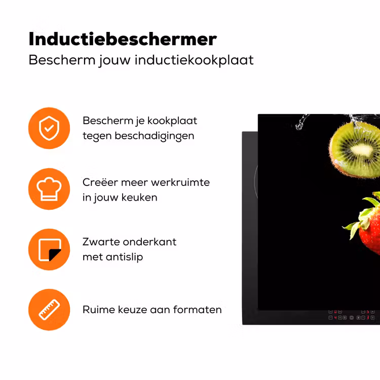 Dans van de Fruitdruppels Inductie beschermer vinyl 3mm klein -zzzzzzz-td-ups