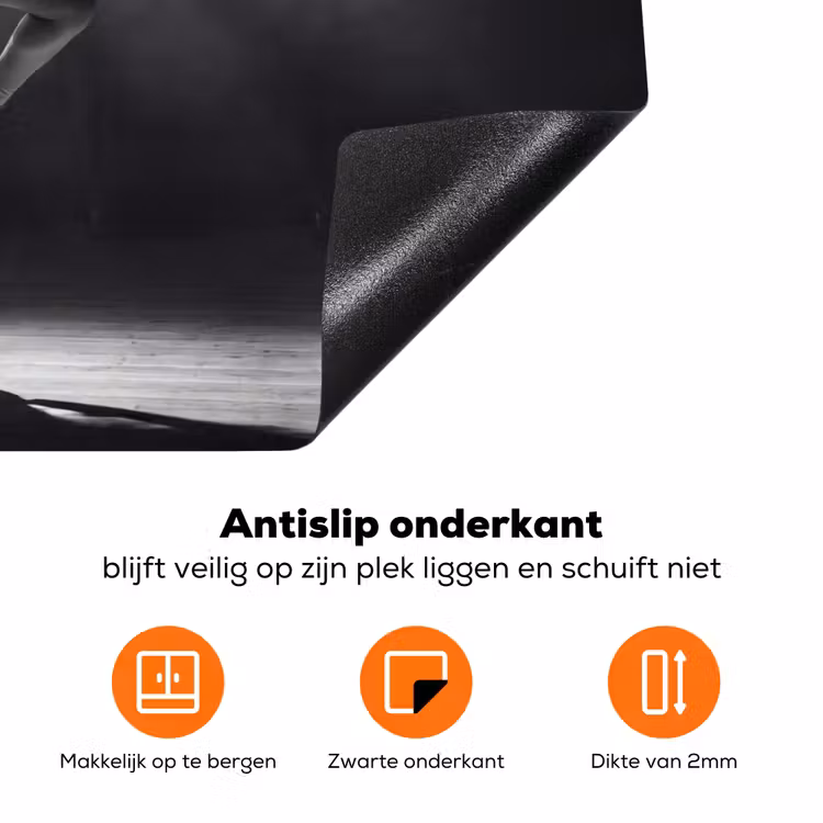 Danser - Podium - Zwart-wit - Kunst - Klassiek Inductie beschermer vinyl 3mm klein -zzzzzzz-td-onderkant