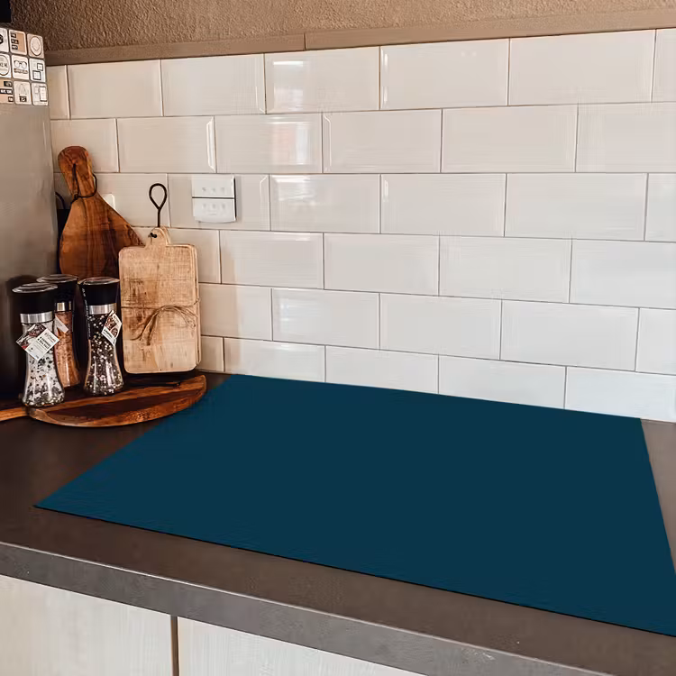 Dark - Indigo - Blauw Inductie beschermer vinyl 3mm klein 276 -sfeer3