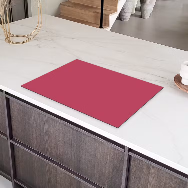 Deep - Berry - Rood Inductie beschermer vinyl 3mm klein 276 -sfeer8