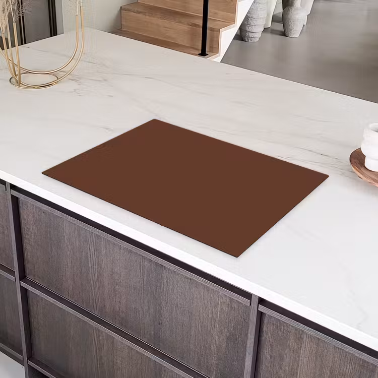 Deep - Clay - Brown - Bruin Inductie beschermer vinyl 3mm klein 276 -sfeer8
