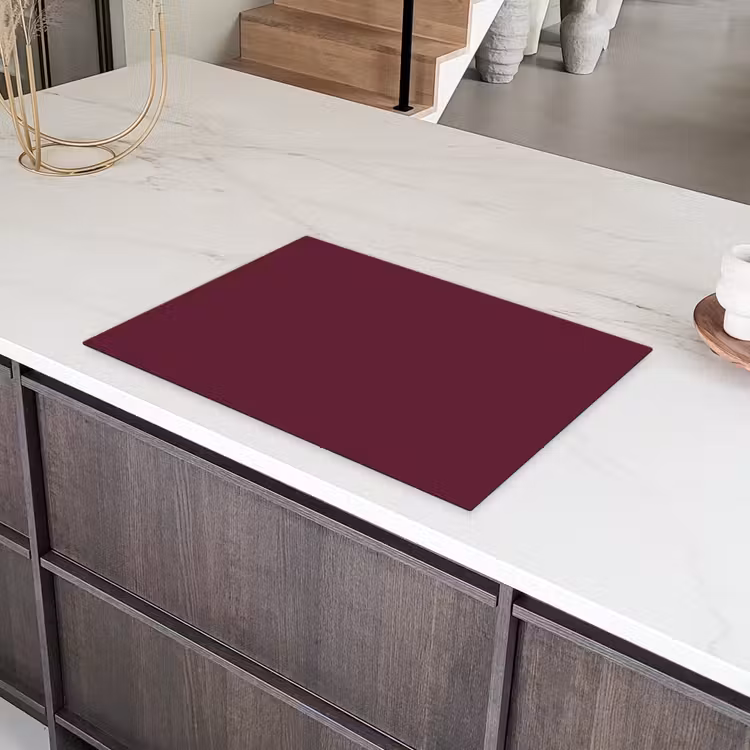 Deep - Plum - Paars Inductie beschermer vinyl 3mm klein 276 -sfeer8