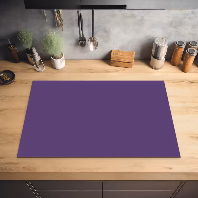 Deep - Plum - Paars Inductie beschermer vinyl 3mm klein 276 -sfeer5