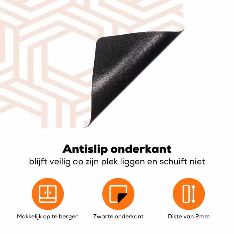 Design - Geometrie - Patroon Inductie beschermer vinyl 3mm klein 276 -zzzzzzz-td-onderkant