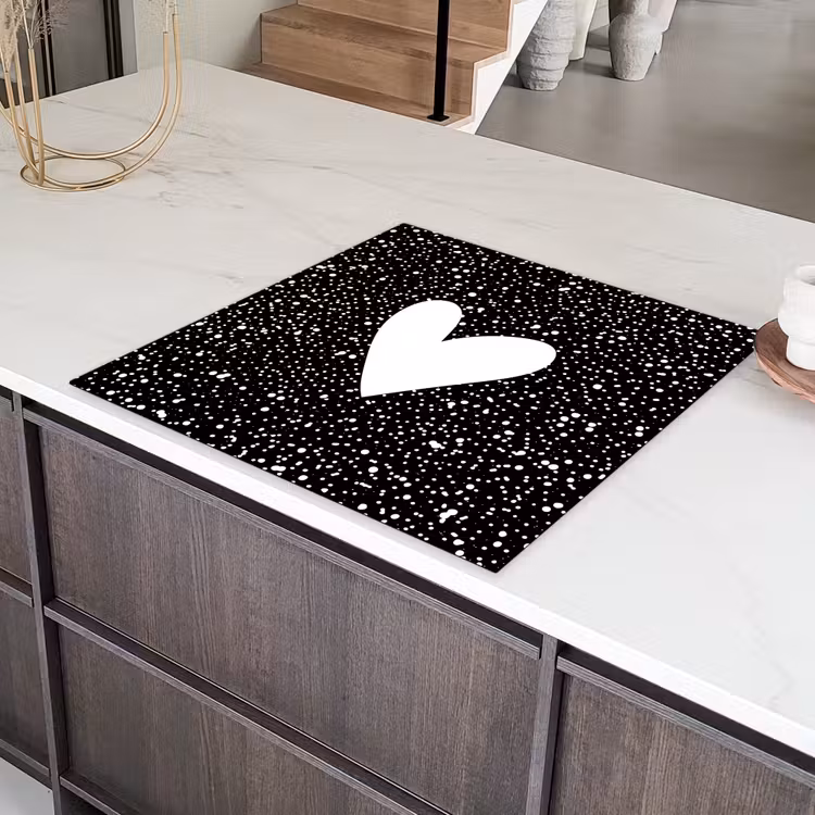 Design - Liefde - Hartje Inductie beschermer vinyl 3mm middel -sfeer8