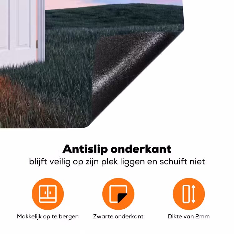 Inductiebeschermer - Deur - Fantasie - Ruimte - Deur - Fantasie - Ruimte Inductie beschermer vinyl 3mm klein