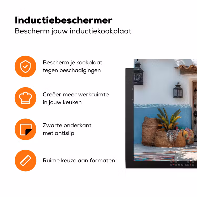 Deur - Manden - Planten Inductie beschermer vinyl 3mm klein -zzzzzzz-td-ups