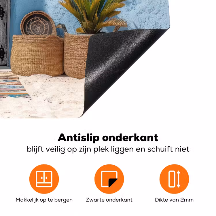 Deur - Manden - Planten Inductie beschermer vinyl 3mm klein -zzzzzzz-td-onderkant