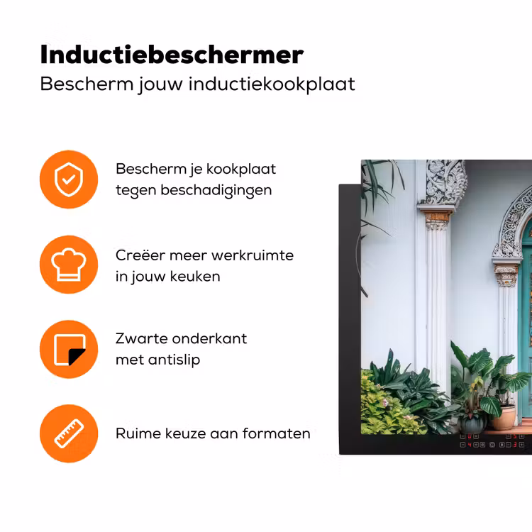 Deur - Patronen - Planten Inductie beschermer vinyl 3mm klein -zzzzzzz-td-ups