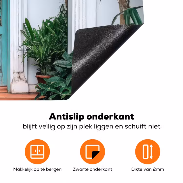 Deur - Patronen - Planten Inductie beschermer vinyl 3mm klein -zzzzzzz-td-onderkant