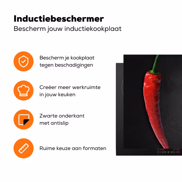 Dialoog van Pepers Inductie beschermer vinyl 3mm klein -zzzzzzz-td-ups
