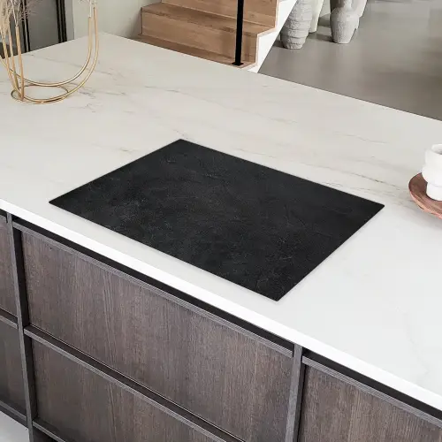 Diep Antraciet Textuur Inductie beschermer vinyl 3mm klein -sfeer8