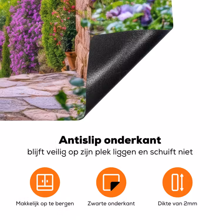 Doorkijk - Toscane - Landschap - Poort Inductie beschermer vinyl 3mm middel -zzzzzzz-td-werking
