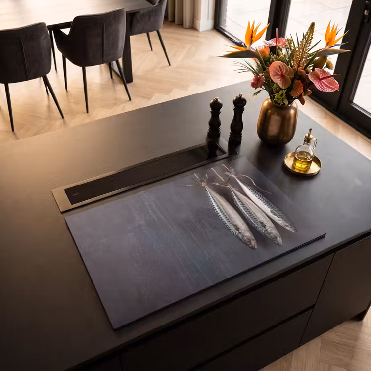 Inductiebeschermer - Drie vissen - Touw - Drie vissen - Touw Inductie beschermer vinyl 3mm klein